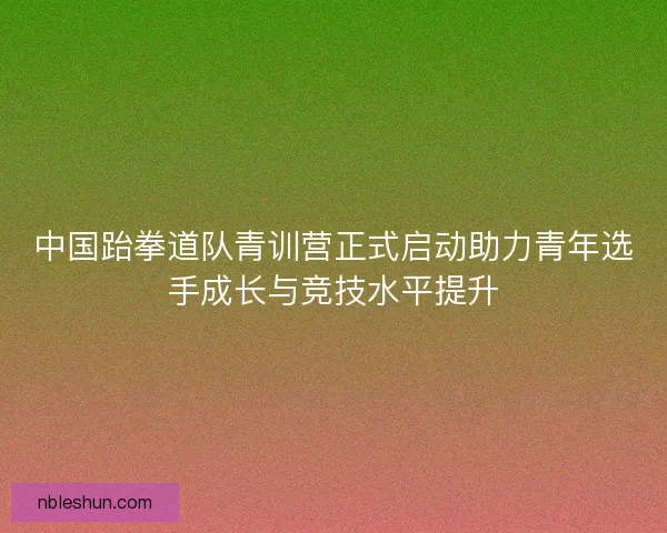 中国跆拳道队青训营正式启动助力青年选手成长与竞技水平提升